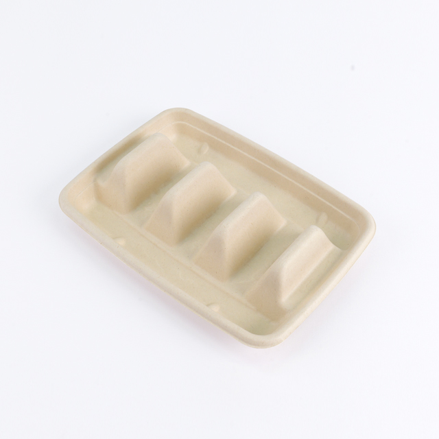 Sugarcane Bagasse Bowl Square Fast Food Environmentally Friendly