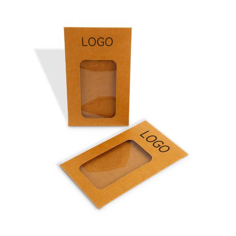 Custom Kraft Paper Envelope Box Card Holder Dual-Function Design