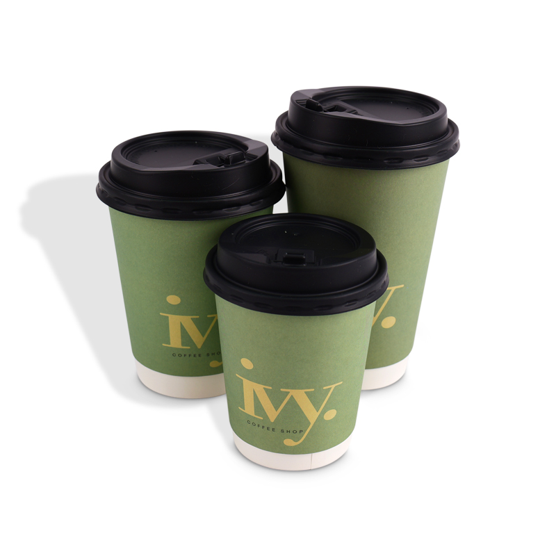 Customize Coffee Paper Cup With Lid