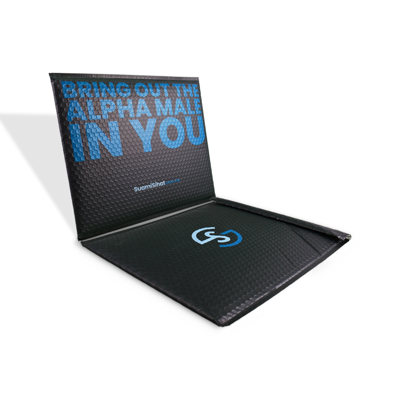 Simple Black Bubble Bag for Packaging and Express Delivery