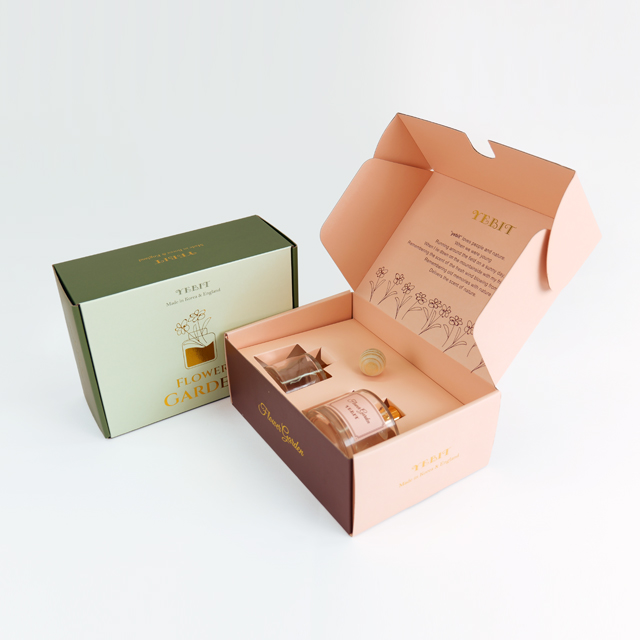 High Grade Double-sided Printed Corrugated Shipping Box Perfume Package Gift with Handbag Set