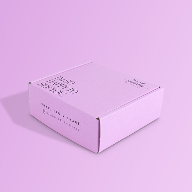 Popular Eco friendly corrugated shipping box customized pink cosmetics clothing packaging paper mailer boxes for small busine (4).png