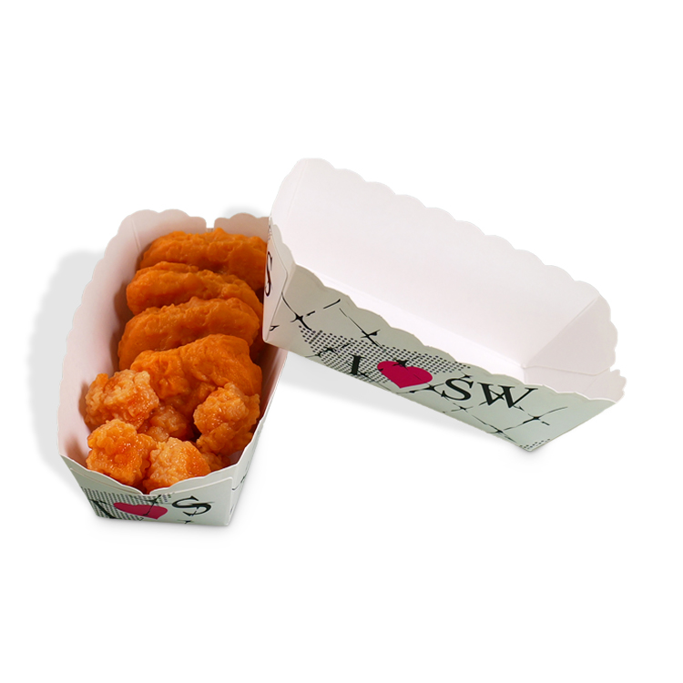 Food-Grade Takeaway Packaging Boat Boxes for Sn...