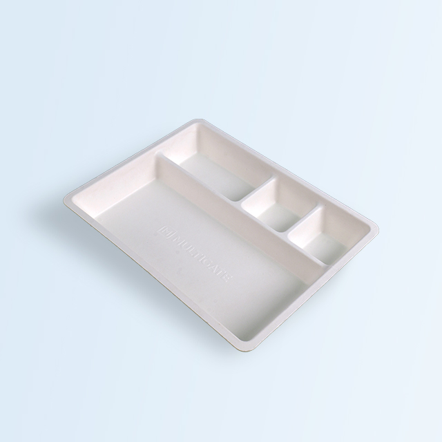 SenCai Degradable Compost Square Plate Food Container Partition