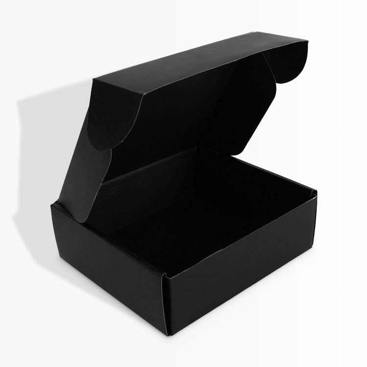 SenCai Black Corrugated Packaging Mailer Shipping Box