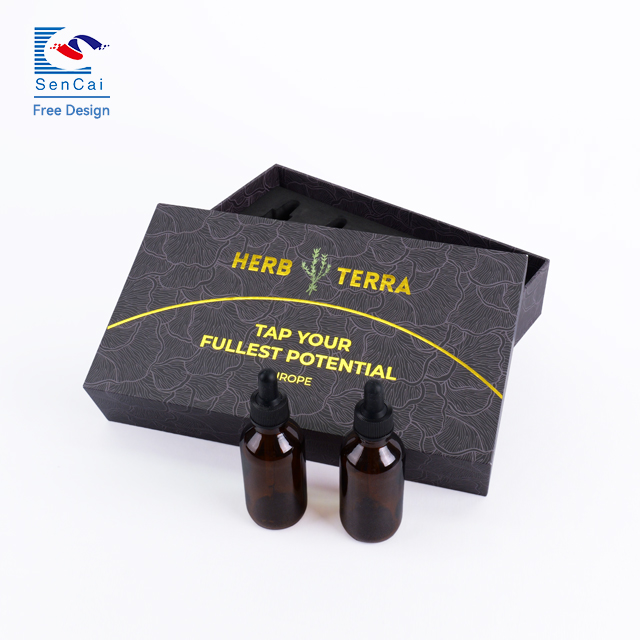 Custom Luxury Rigid Paper Box for Essential Oils | Foam Insert & Printing | SenCai