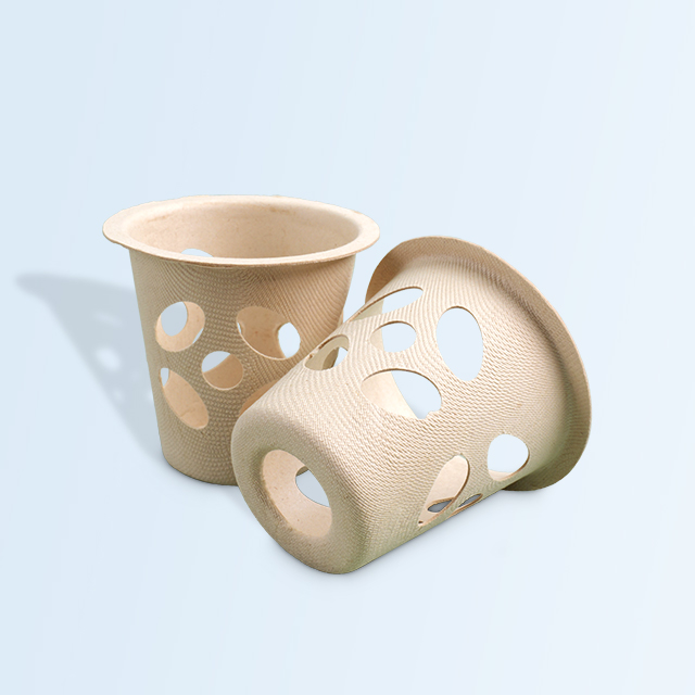 SenCai Sugarcane Bagasse Paper Cup Cover with H...