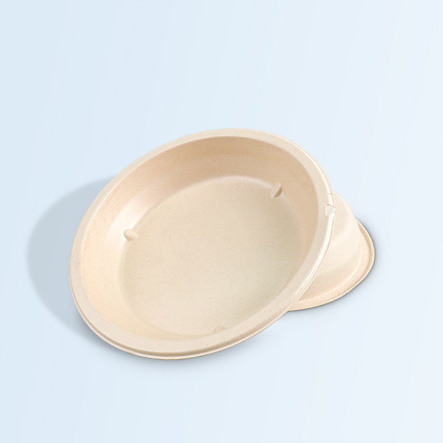 SenCai Sugarcane Bagasse Plates Unbleached Food...