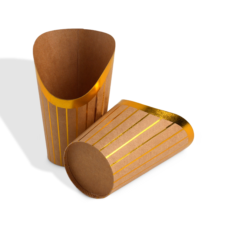 SenCai Kraft Paper Food Packaging Paper Cups for Egg Waffle Ice Cream