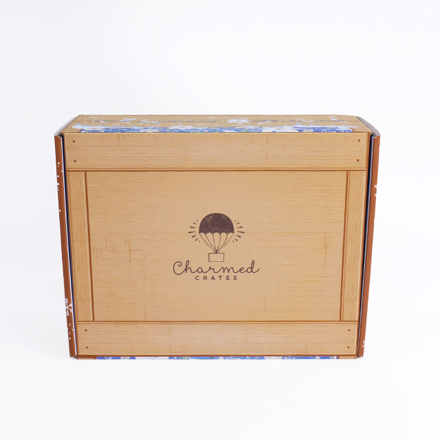 SENCAI Eco-friendly Custom Logo Corrugated Cardboard Single-Sided Printed Shipping Box