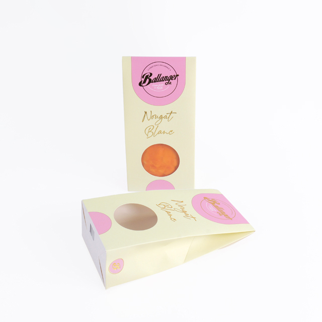 Dessert Box with Handles White Cardboard Food Packaging Box